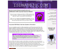 Tablet Screenshot of corporate.isdnaudio.com